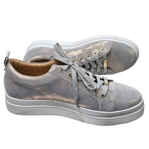 J/Slides Iridescent Platform Sneakers Size 10